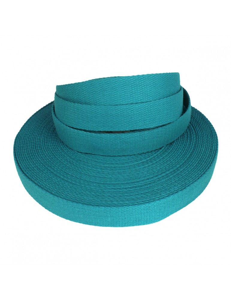 Sangle coton 25 mm bleu Sangle coton 25 mm bleu