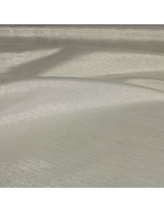 Tissu d'habillement lamé lurex  argenté