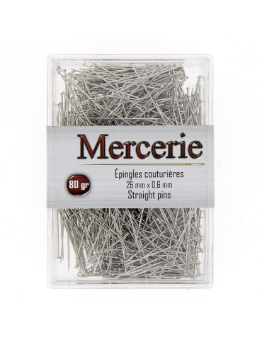 Boîte de 80 gr d'épingles de couturière
