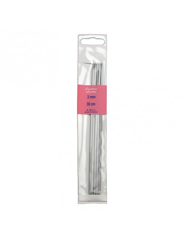 Aiguilles double-pointes 20 cm ø3 mm