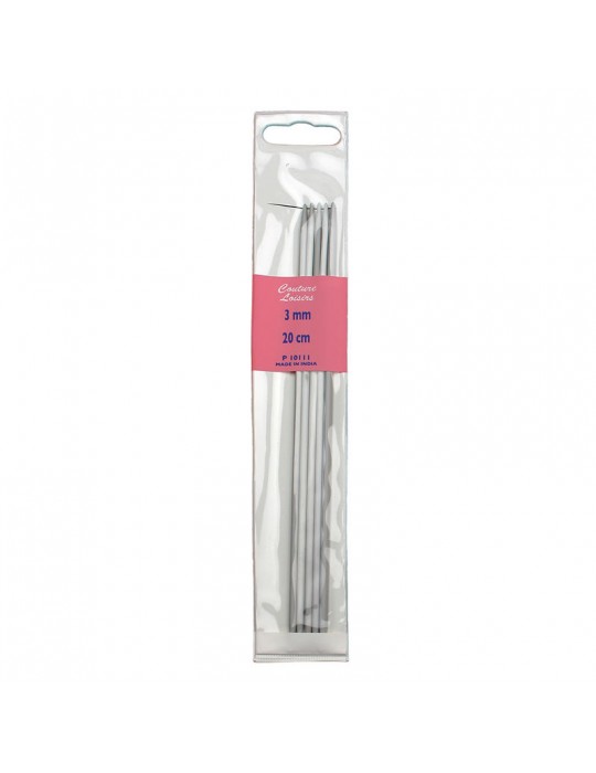 Aiguilles double-pointes 20 cm ø3 mm