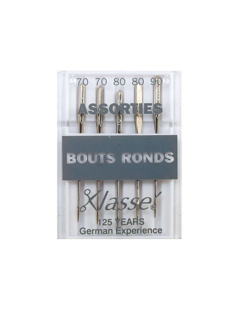 Aiguilles machines bouts ronds assorties Aiguilles machines bouts ronds assorties