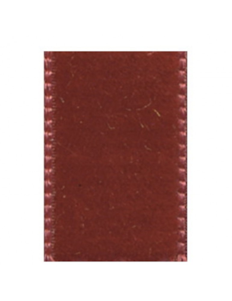 Ruban velours 9 mm  rouge