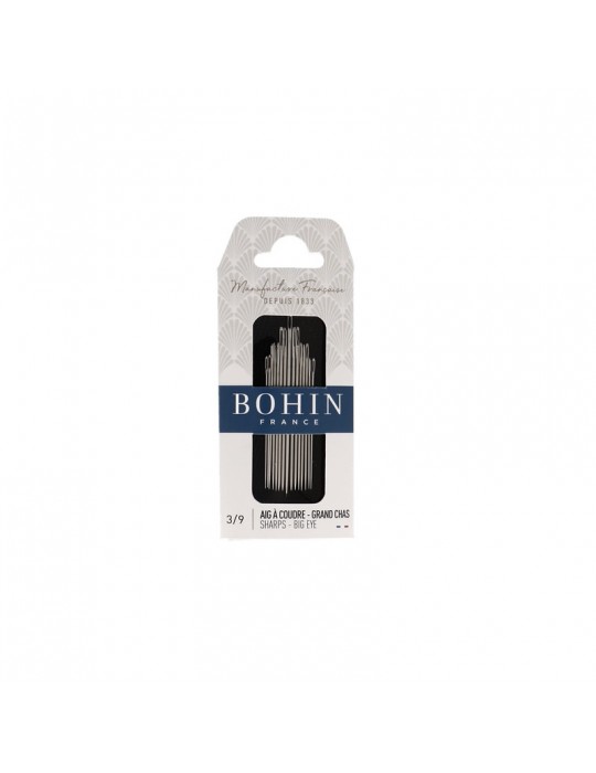 Aiguilles à coudre grand chas 3/9 15pcs