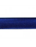 Biais replié stretch métal 20 mm bleu Biais replié stretch métal 20 mm bleu