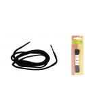 Lacets ronds ville 1 paire noir Lacets ronds ville 1 paire noir