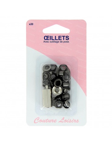 Œillets avec rondelle et outil de pose