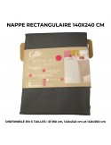 Nappe polyester gris foncé antitaches rouge Nappe polyester gris foncé antitaches rouge