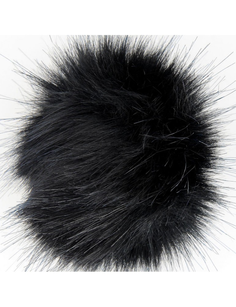 Pompon 7 cm noir Pompon 7 cm noir