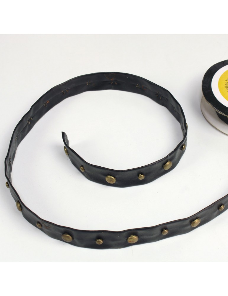 Galon fantaisie (bobine) noir Galon fantaisie (bobine) noir