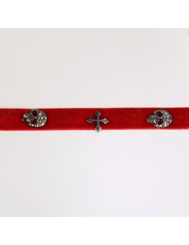 Galon fantaisie (bobine)  rouge