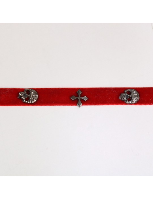 Galon fantaisie (bobine)  rouge