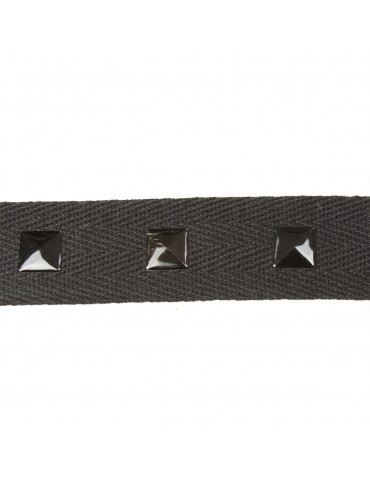 Galon fantaisie (bobine) noir