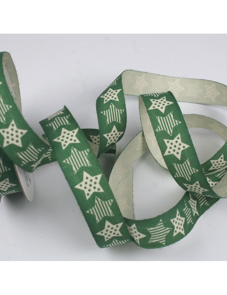 Ruban décoratif de noël vert