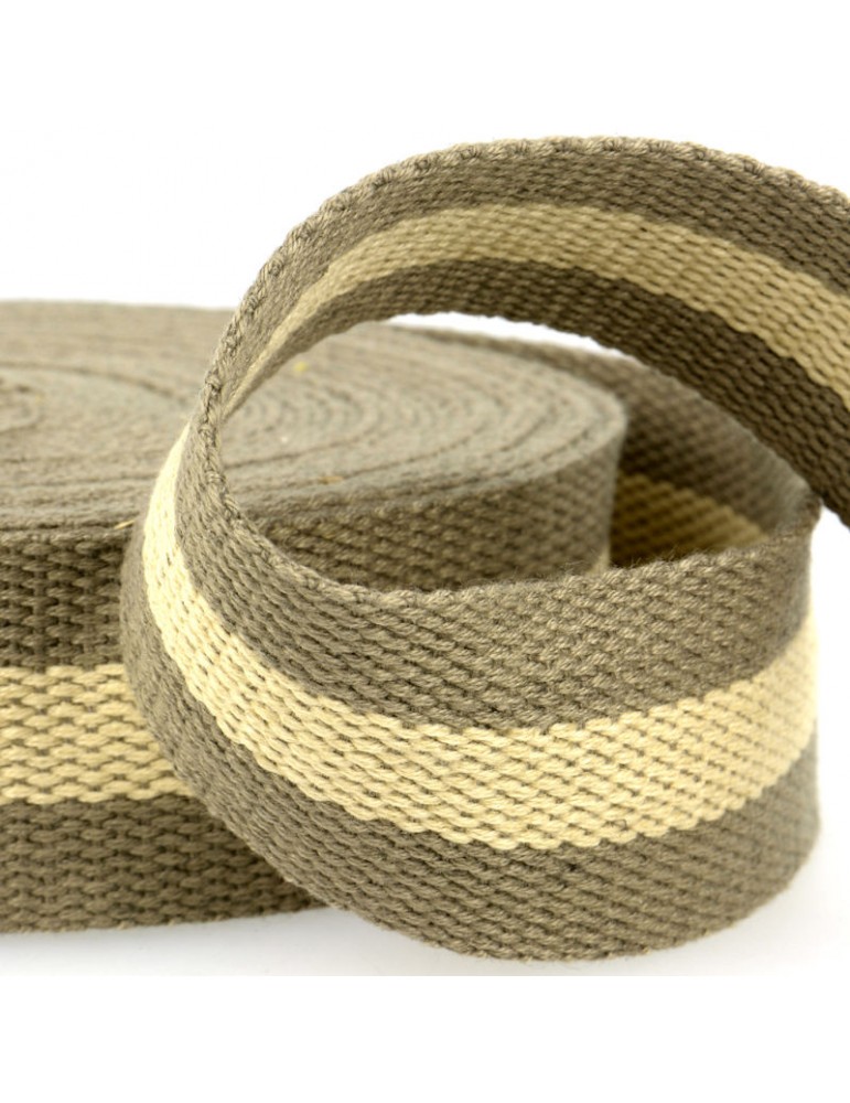 Sangle bicolore 40 mm vert Sangle bicolore 40 mm vert