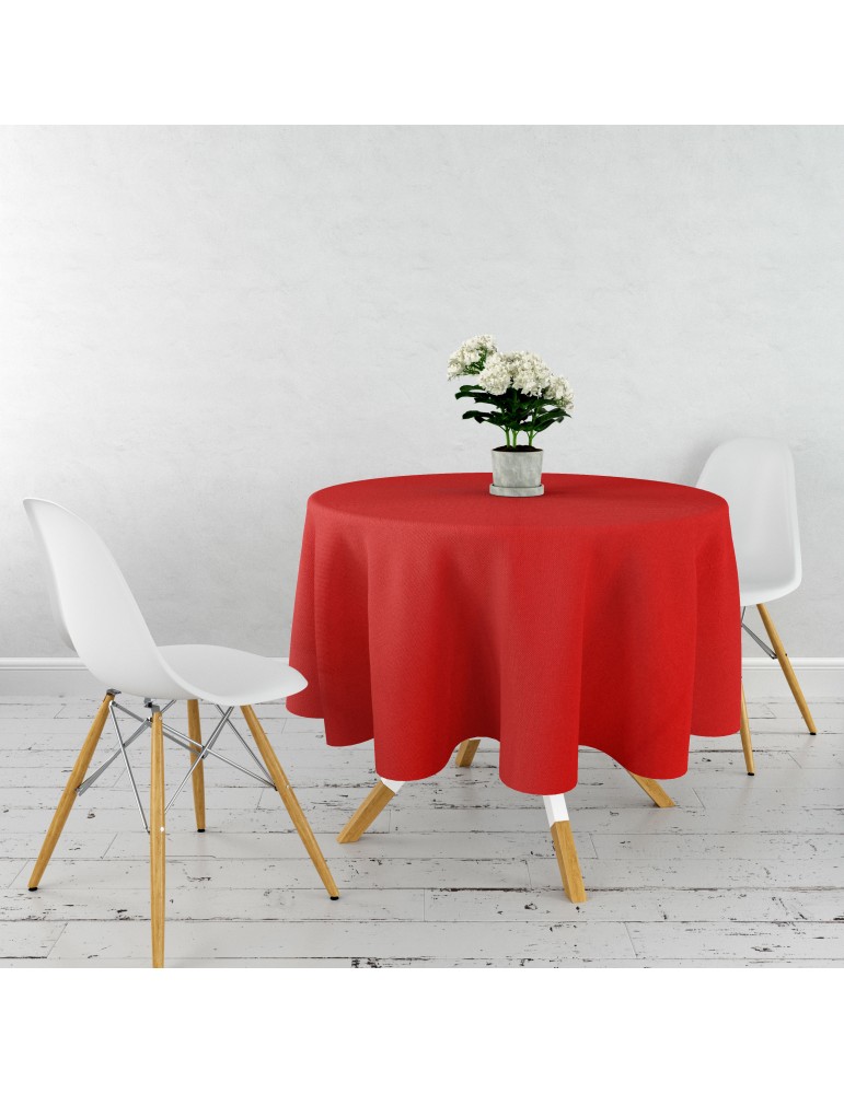 Nappe polyester rouge antitaches Nappe polyester rouge antitaches