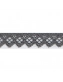 Dentelle élastique 15 mm gris Dentelle élastique 15 mm gris