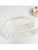 Dépassant dentelle (bobine) blanc