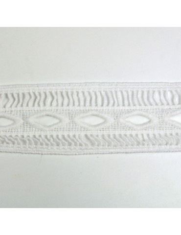 Dépassant dentelle (bobine) blanc