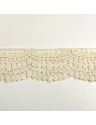 Dépassant dentelle (bobine) blanc