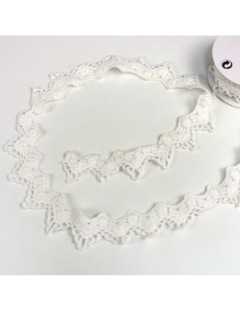 Dépassant dentelle (bobine) blanc Dépassant dentelle (bobine) blanc
