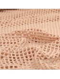 Tissu jersey filet rose Tissu jersey filet rose