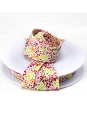 Biais replié fleurs 19 mm multicolore