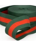 Galon stripes 40 mm vert Galon stripes 40 mm vert