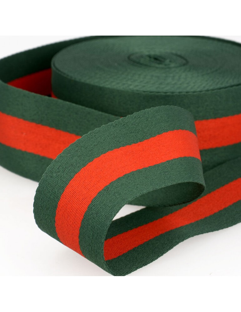 Galon stripes 40 mm vert Galon stripes 40 mm vert