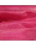 Tissu coton/polyamide quadrillage plastifié rose