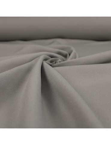 Tissu polyester souple uni gris