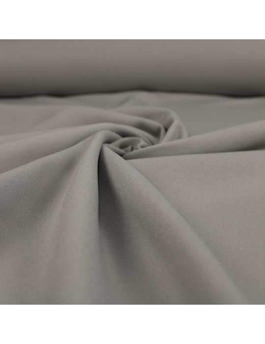 Tissu polyester souple uni gris