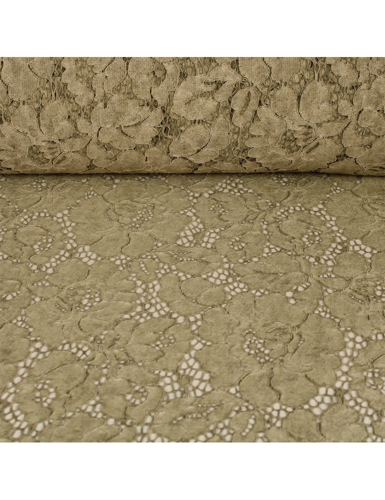 Tissu dentelle florale vert Tissu dentelle florale vert
