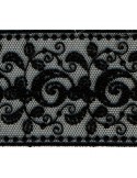 Dentelle valenciennes 50 mm noir