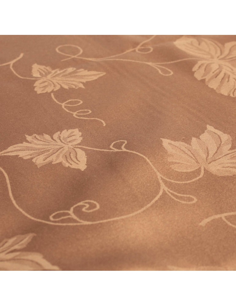 Coupon ameublement antitaches 160 cm de large marron