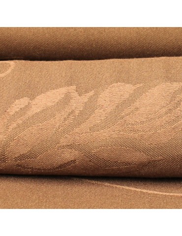 Coupon ameublement antitaches 160 cm de large marron