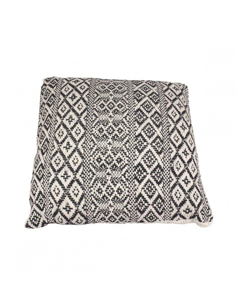 Housse de coussin jacquard 40 x 40 cm noir Housse de coussin jacquard 40 x 40 cm noir