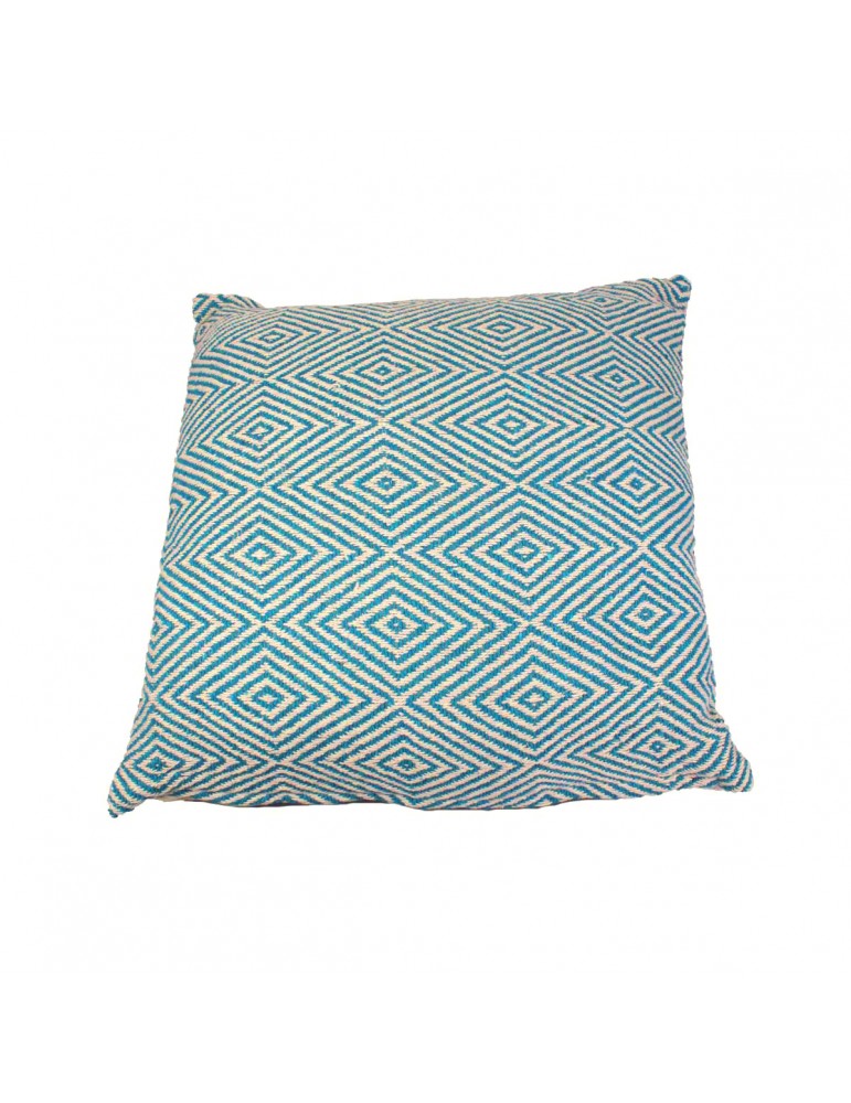 Housse de coussin jacquard 50 x 50 cm bleu Housse de coussin jacquard 50 x 50 cm bleu
