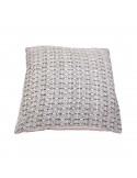 Housse de coussin jacquard 50 x 50 cm gris Housse de coussin jacquard 50 x 50 cm gris