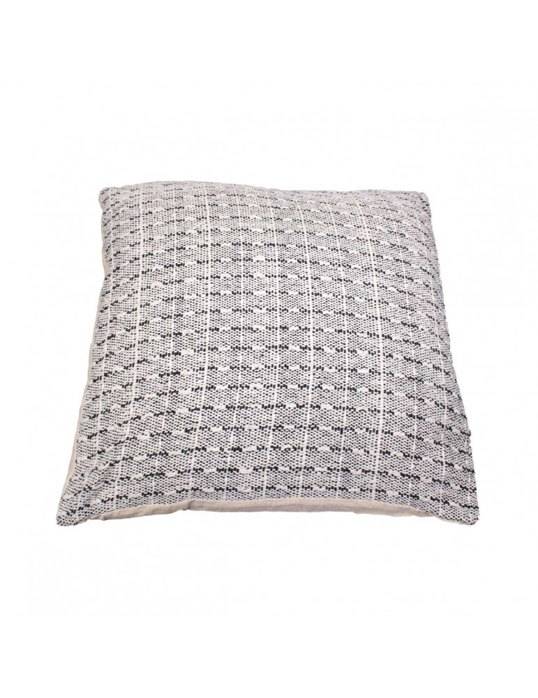 Housse de coussin jacquard 50 x 50 cm gris Housse de coussin jacquard 50 x 50 cm gris