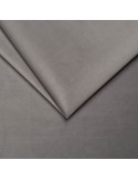 Tissu velours uni  gris