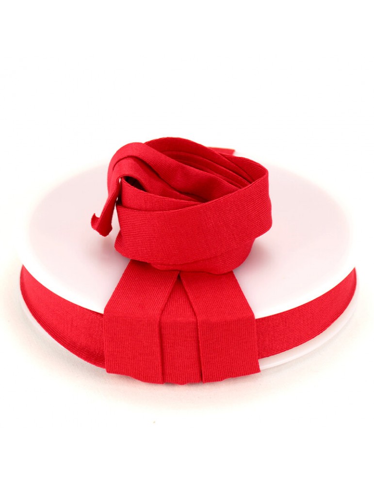 Biais jersey 20 mm rouge Biais jersey 20 mm rouge