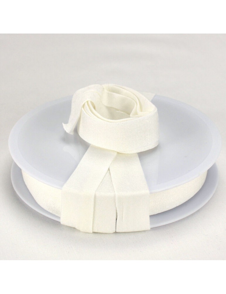 Biais jersey 20 mm blanc