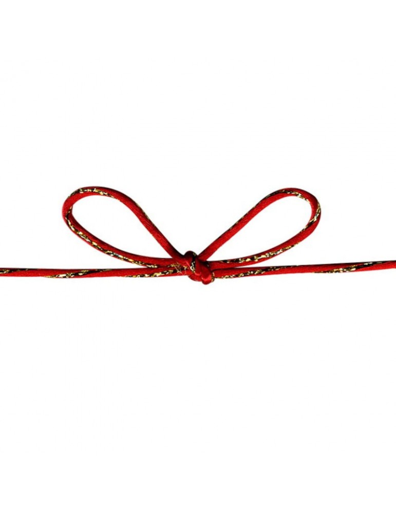 cordon queue de rat lurex 2 mm rouge cordon queue de rat lurex 2 mm rouge