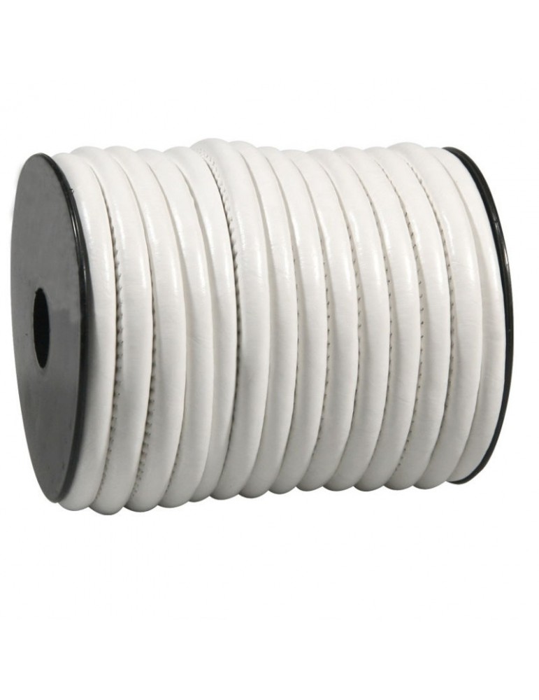 Cordon vinyle 8 mm blanc Cordon vinyle 8 mm blanc
