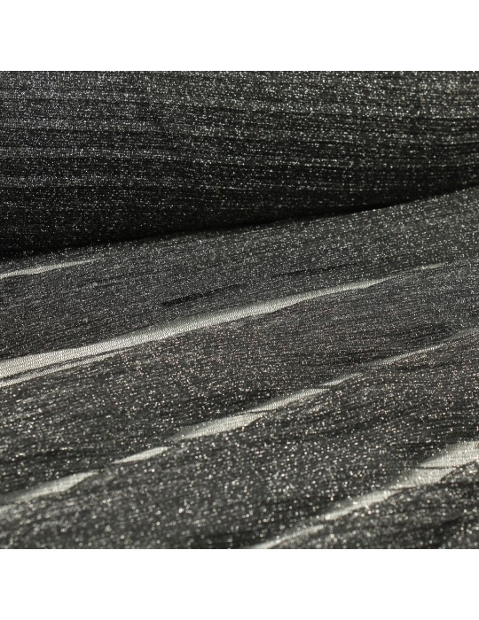 Tissu résille plissé noir