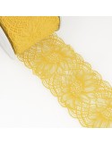 Dentelle élastique jaune
