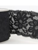 Tulle dentelle élastique 55 mm noir