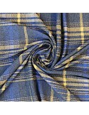 Tissu jersey écossais bleu Tissu jersey écossais bleu