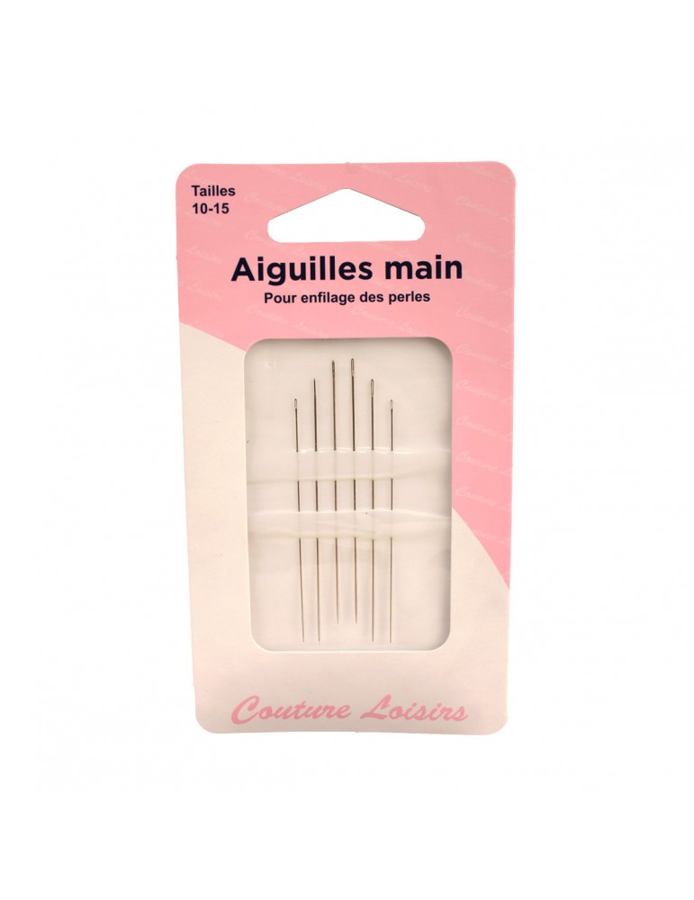 Aiguilles à main pour enfiler les perles taille 10/15 Aiguilles à main pour enfiler les perles taille 10/15